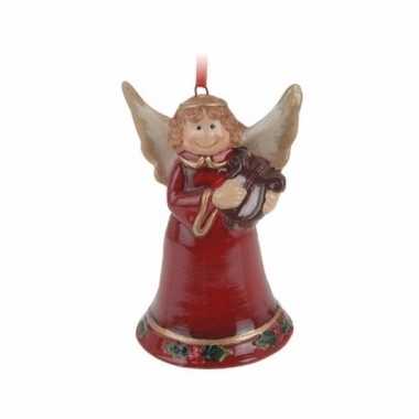 Kerstboom 1x kerstornamenten kerstengel hanger 8 cm versiering